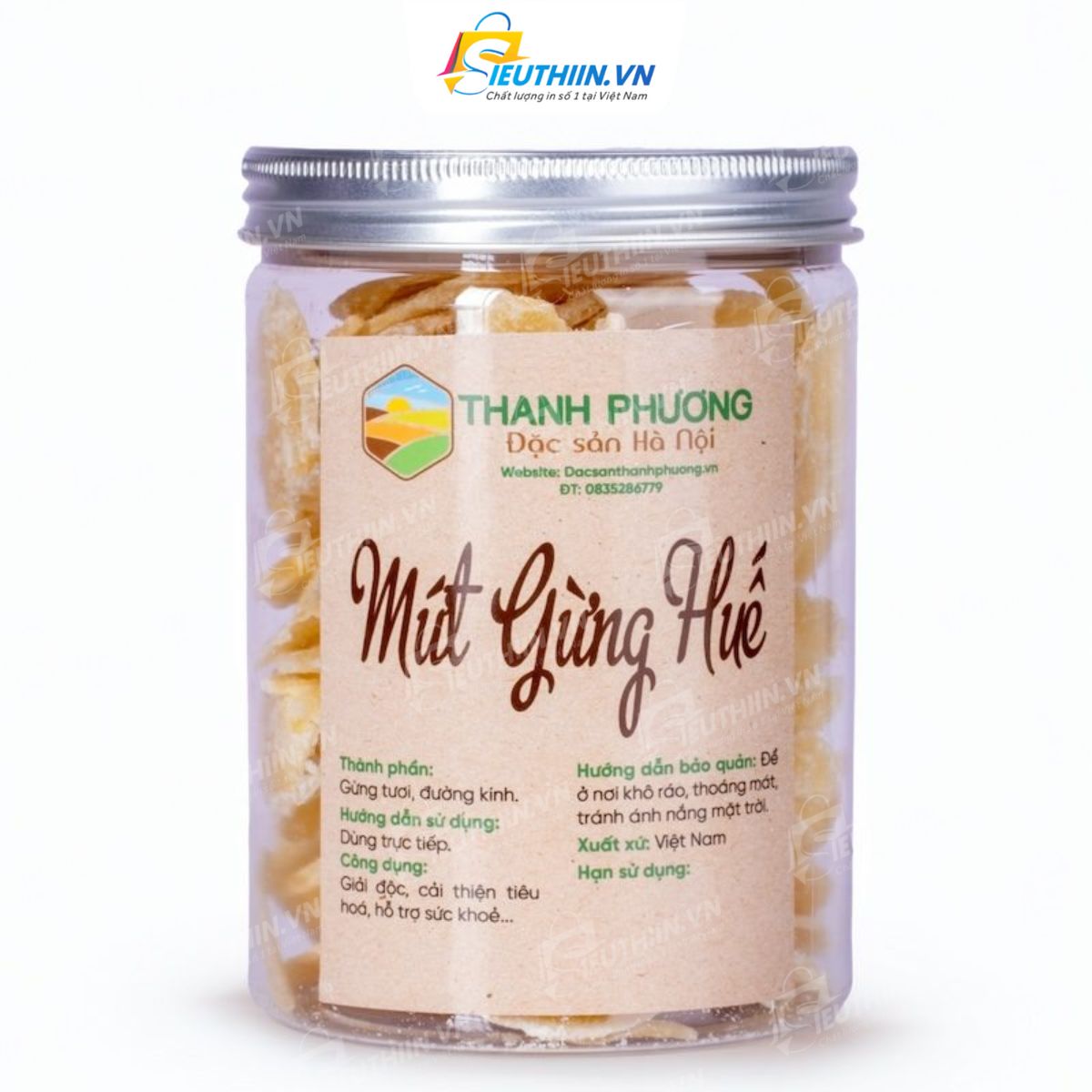 Mẫu tem nhãn mứt gừng đẹp, chuyên nghiệp - 16