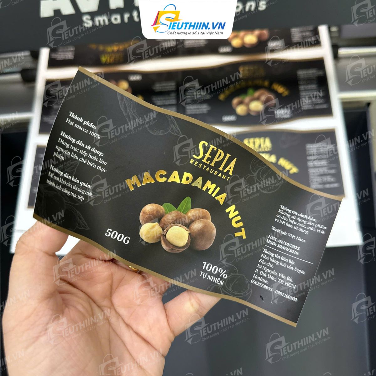 Tem macca với nhiều thông tin