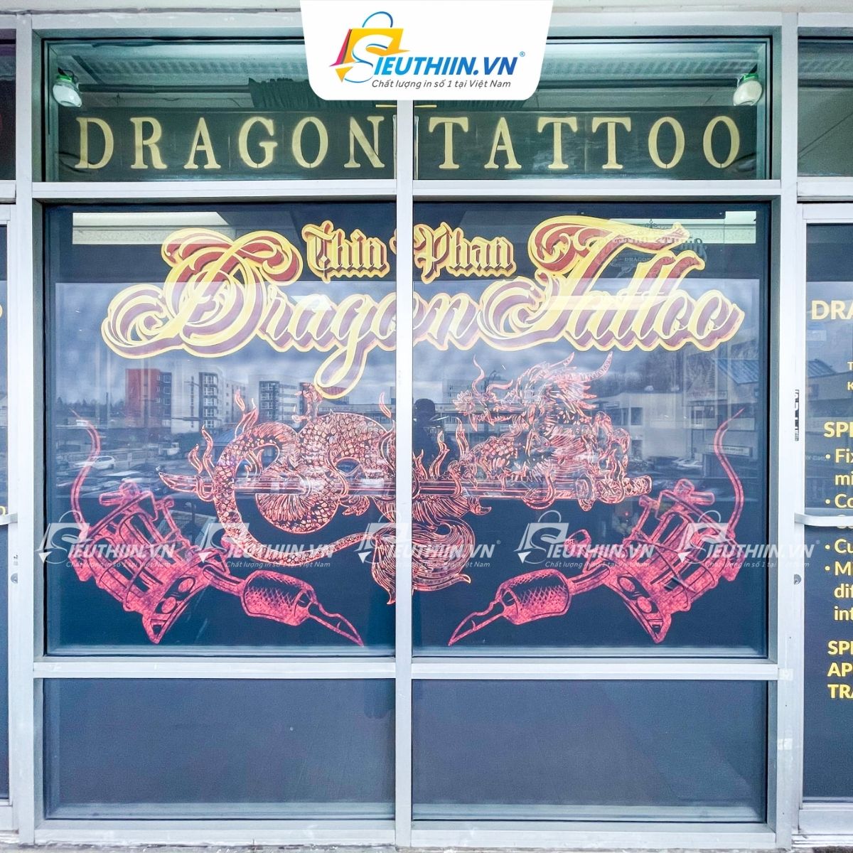 Decal dán cửa tiệm spa, nail - 4