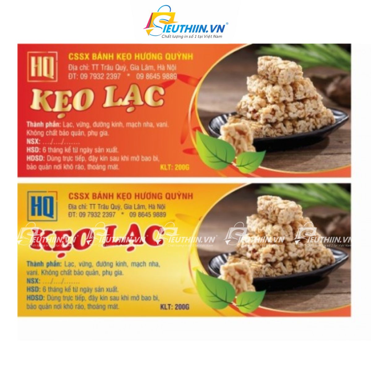 Tem nhãn kẹo đậu phộng đẹp mắt - 5