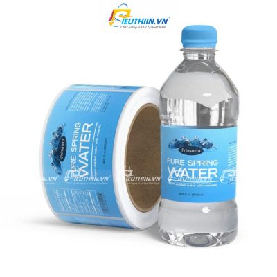 Tem nhãn decal đẹp dán chai nước - 14