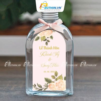 Tem nhãn decal đẹp dán chai nước - 2