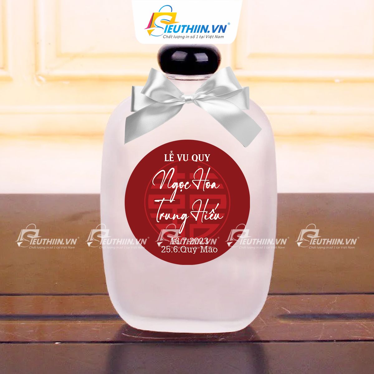 Tem nhãn decal đẹp dán chai nước - 3