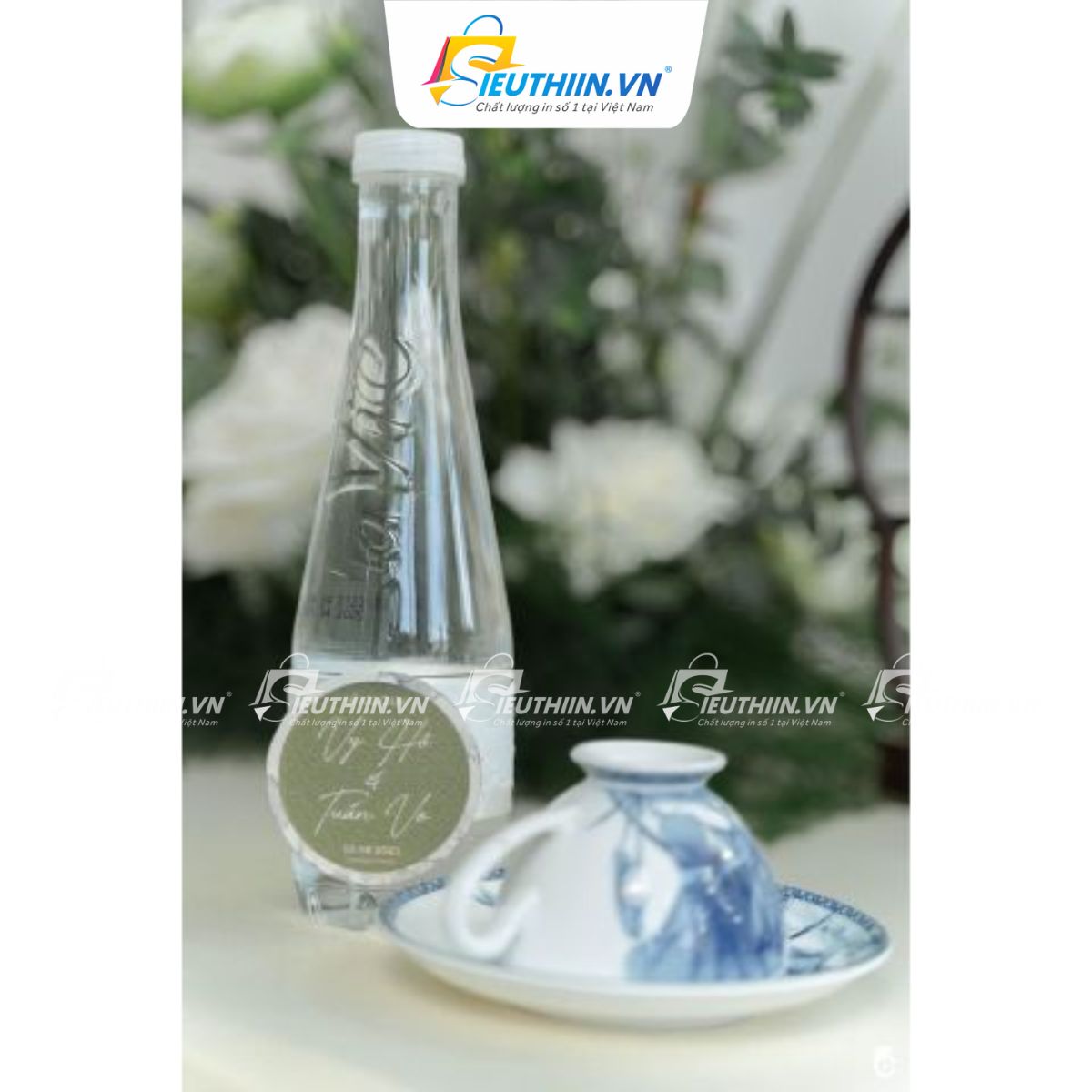 Tem nhãn decal đẹp dán chai nước - 5