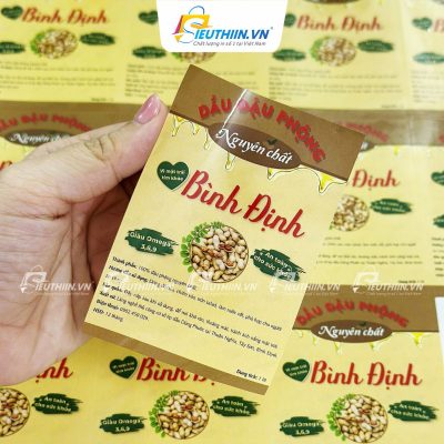 Tem nhãn dầu đậu phộng