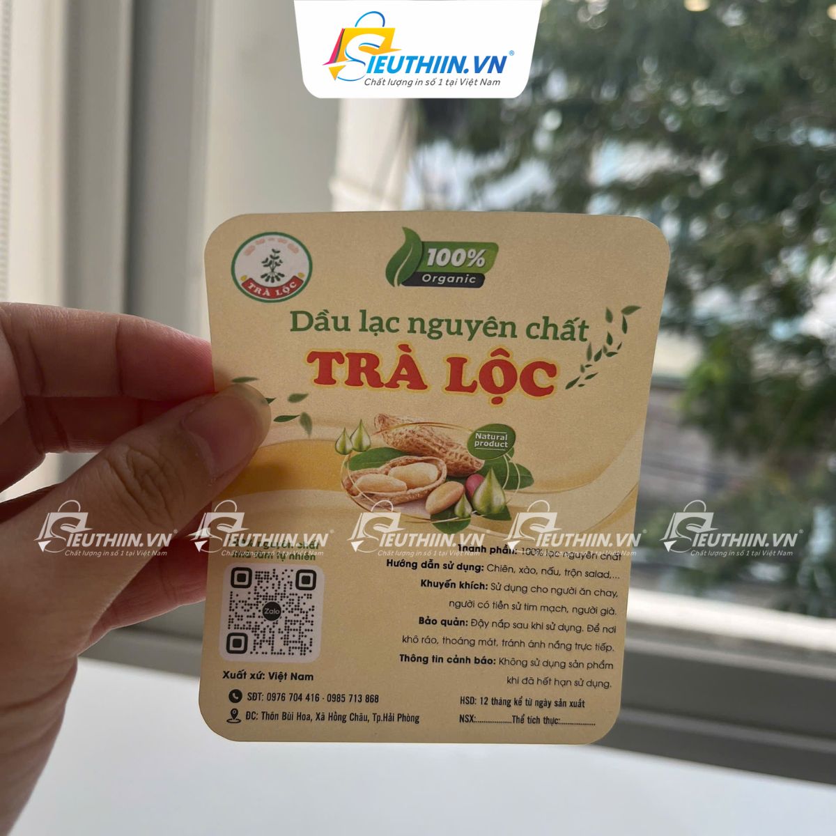 Tem dầu lạc bắt mắt