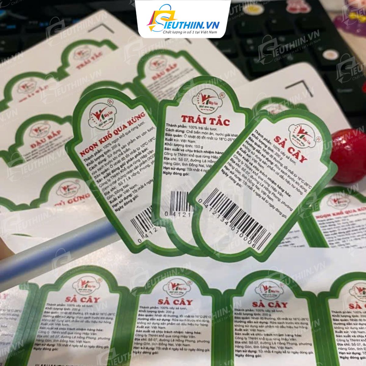 Tem nông sản có thiết kế độc đáo