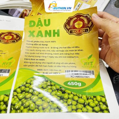 Tem nhãn đậu xanh chuyên nghiệp