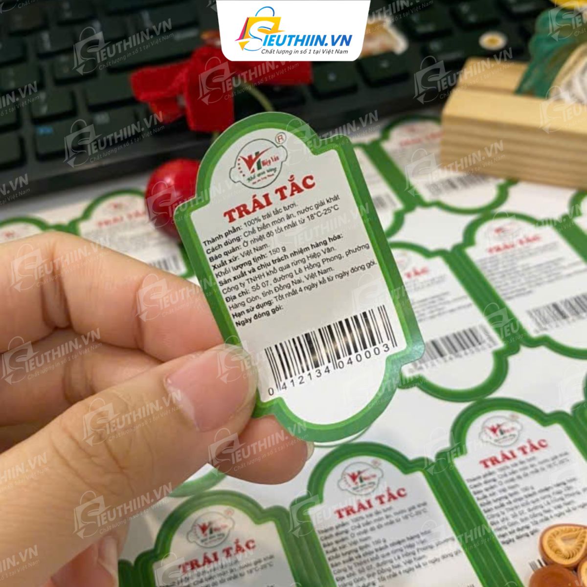 Tem nhãn quả tắc