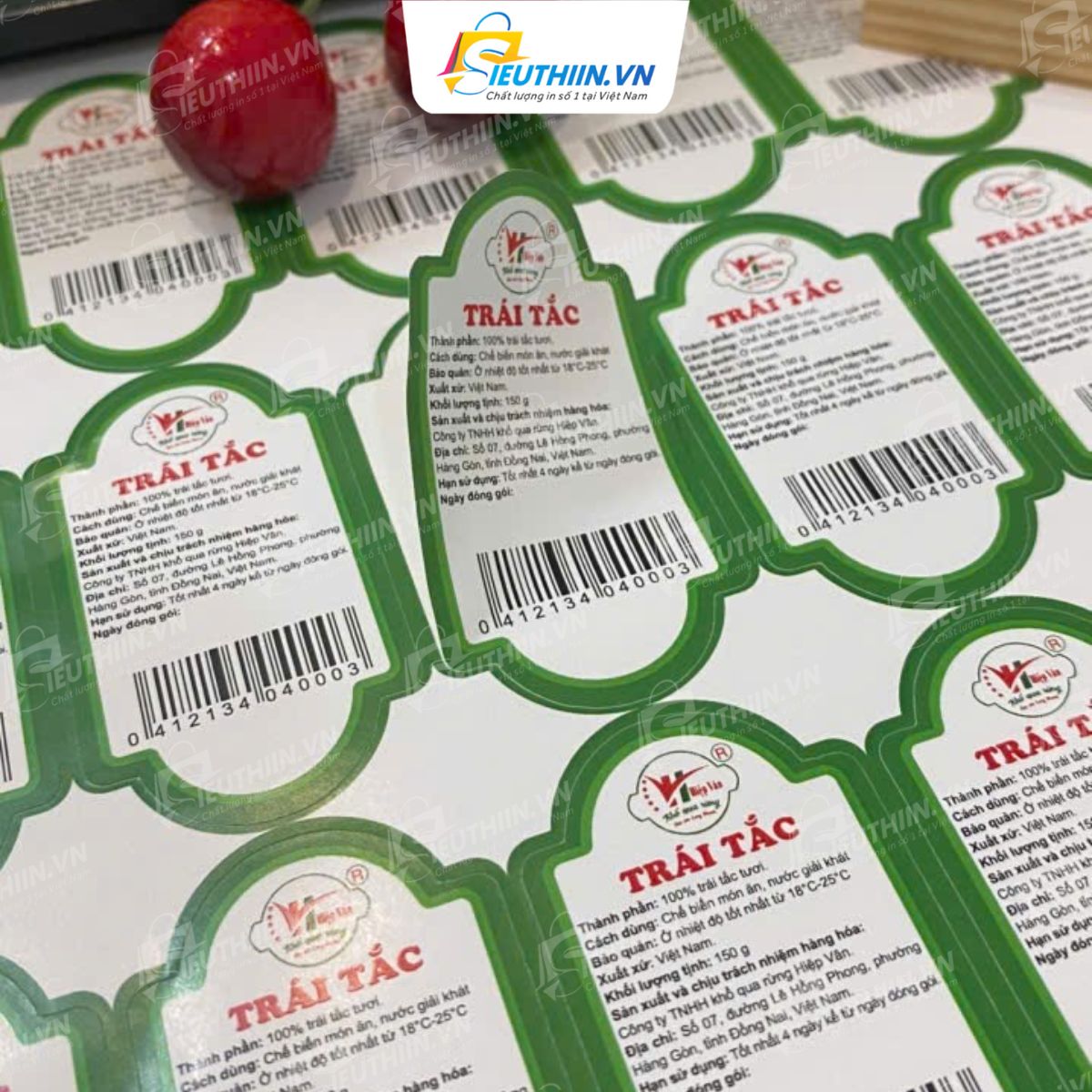 Tem nhãn nông sản giá rẻ