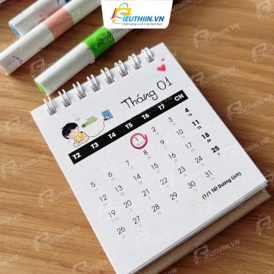 Mẫu lịch đẹp, tự tô màu độc đáo - 7