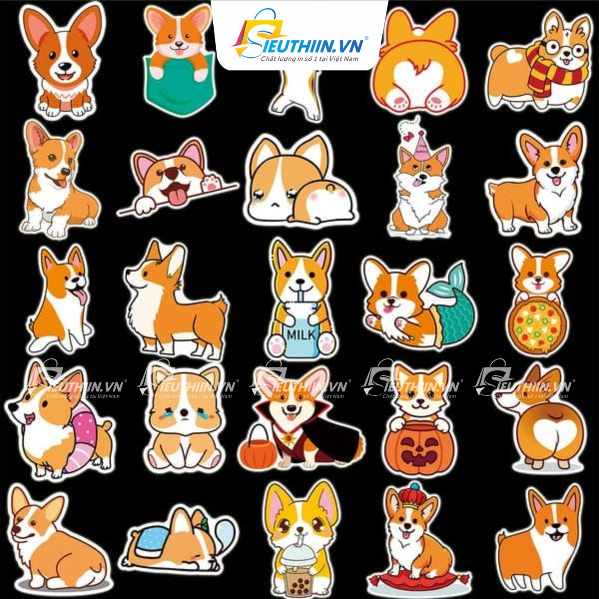 Sticker thú cưng dễ thương, cute, ấn tượng - 17