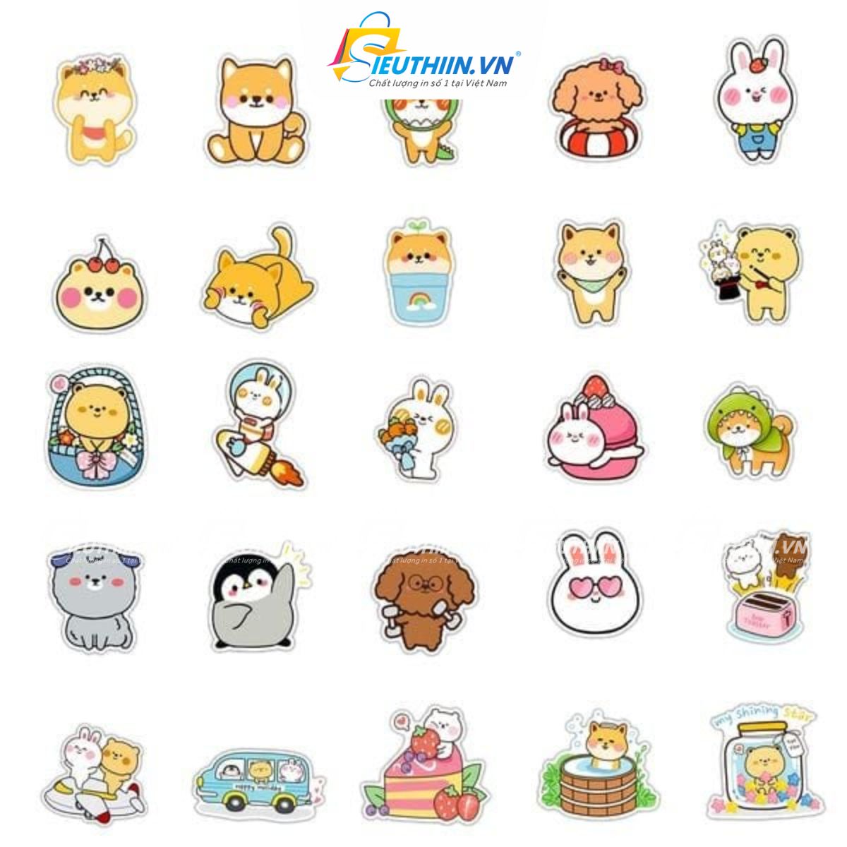 Sticker thú cưng dễ thương, cute, ấn tượng - 41