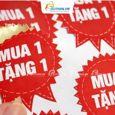 Tem giảm giá mua hàng tặng thêm sản phẩm