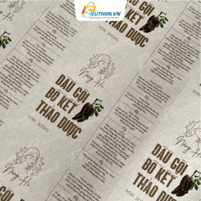 Lợi ích khi in tem nhãn dầu gội đẹp và ấn tượng