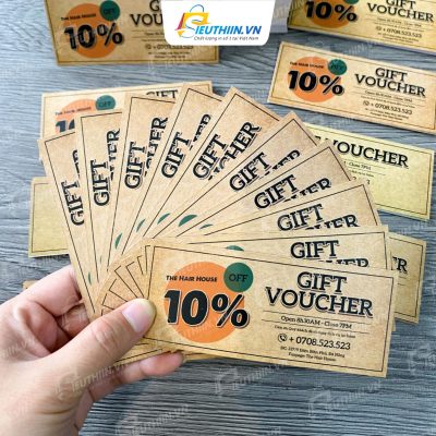 In voucher khuyến mãi