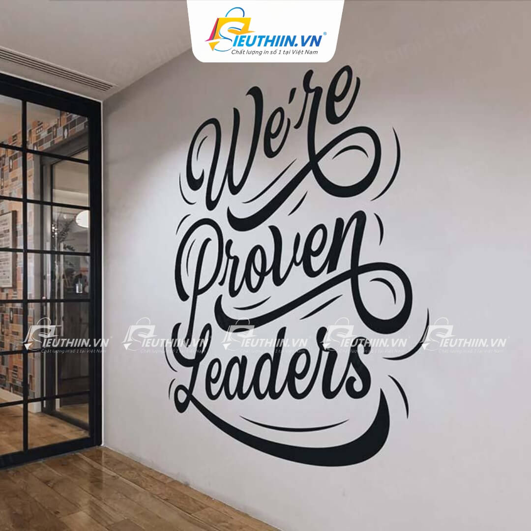 in decal dan tuong van phong