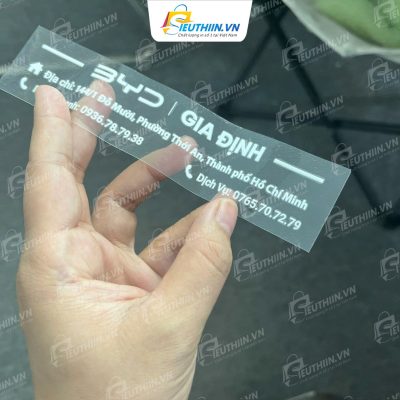 Decal trong suốt in mực trắng độc đáo - 1