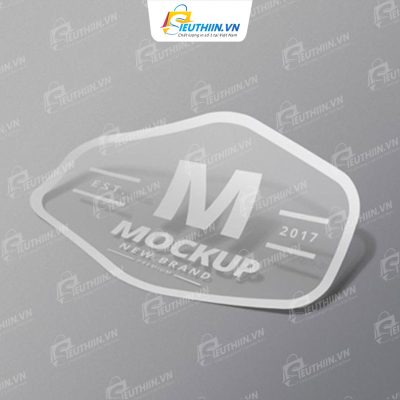 Decal trong suốt in mực trắng độc đáo - 6